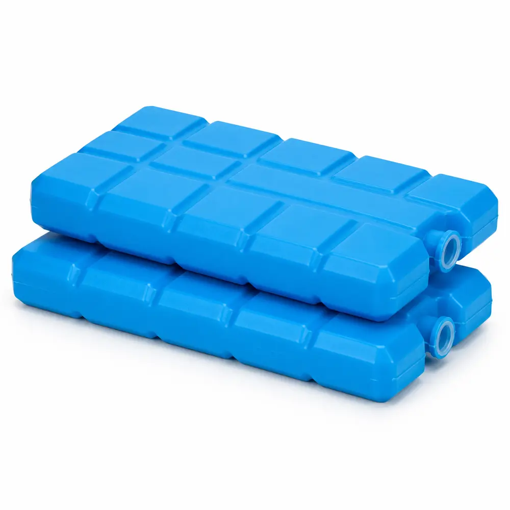 Set van 2 blauwe koelelementen voor koelbox en koeltas