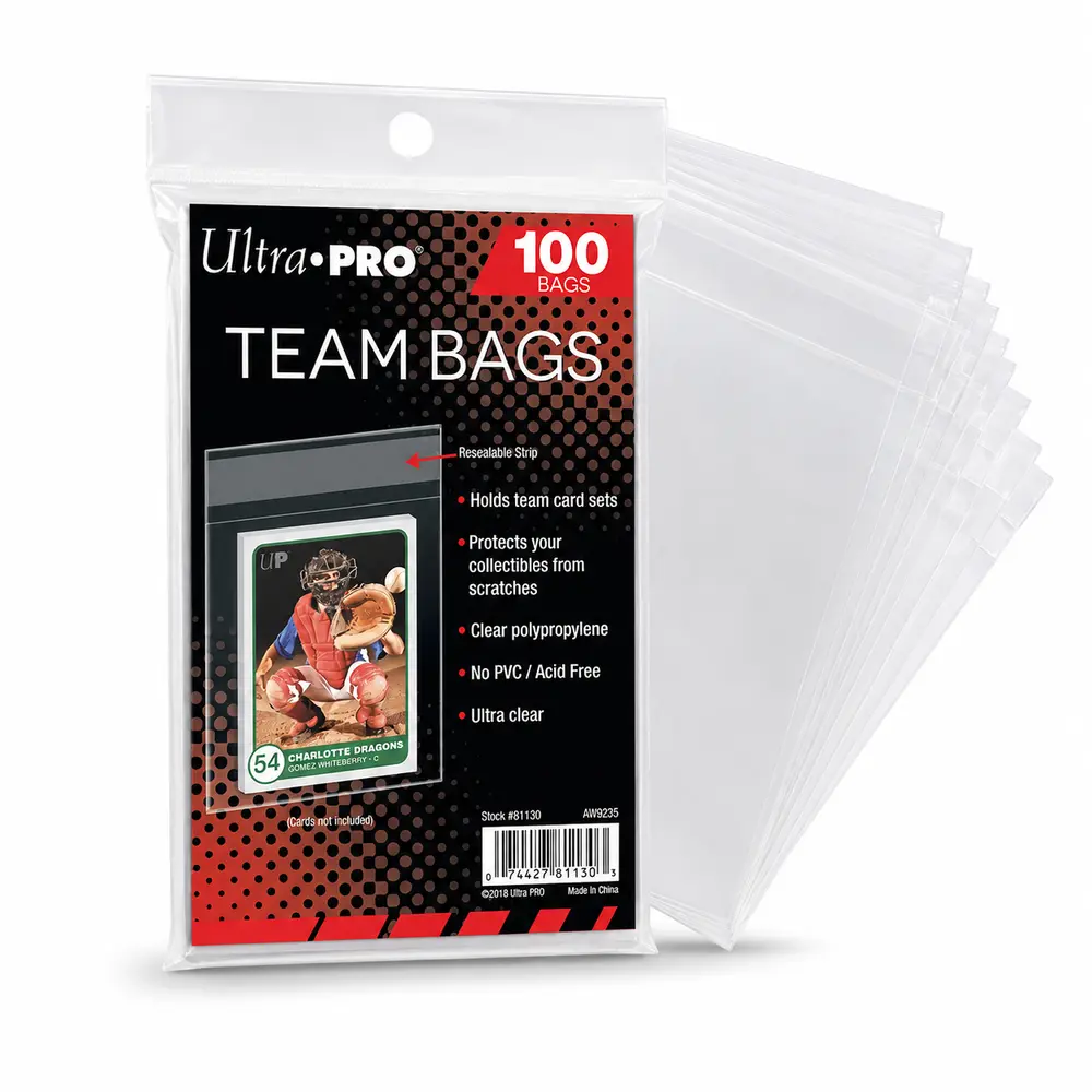 Ultra PRO Team Bags 100 transparante opbergzakjes voor kaartsets