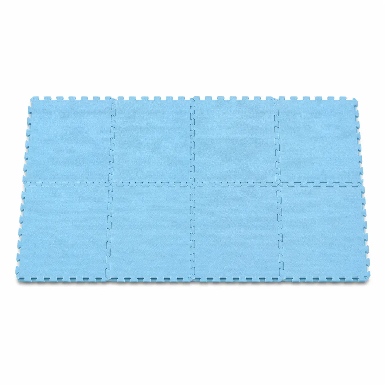 Blauwe vloerbeschermingsmat 50x50 cm met puzzelranden