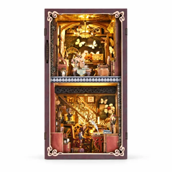 THAR Vlinder Book Nook Butterfly Collector’s Room met warme LED-verlichting