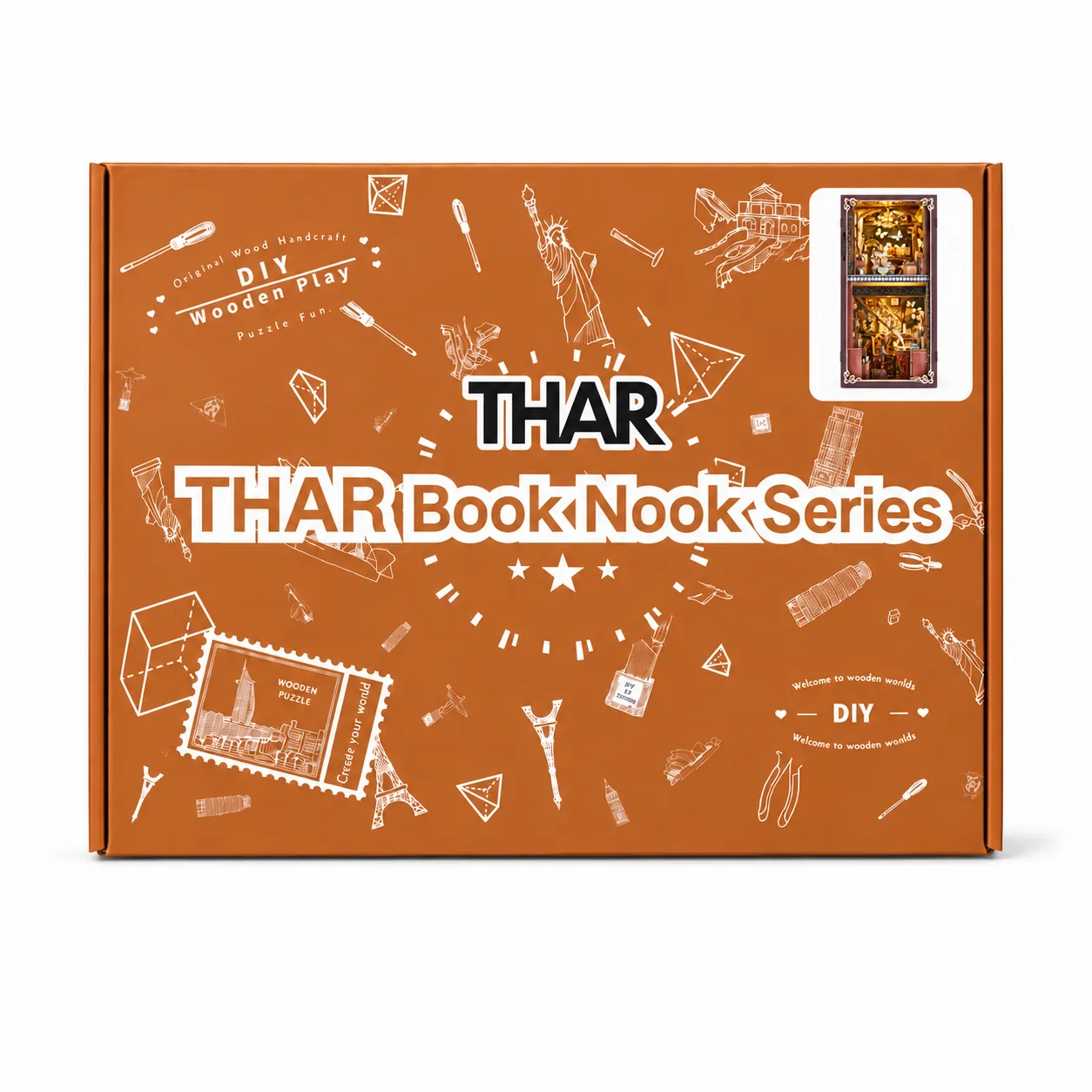 THAR Book Nook Series verpakking met Butterfly Collector’s Room productafbeelding