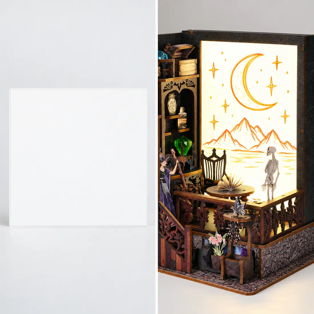 Personaliseerbaar paneel voor Book Nook