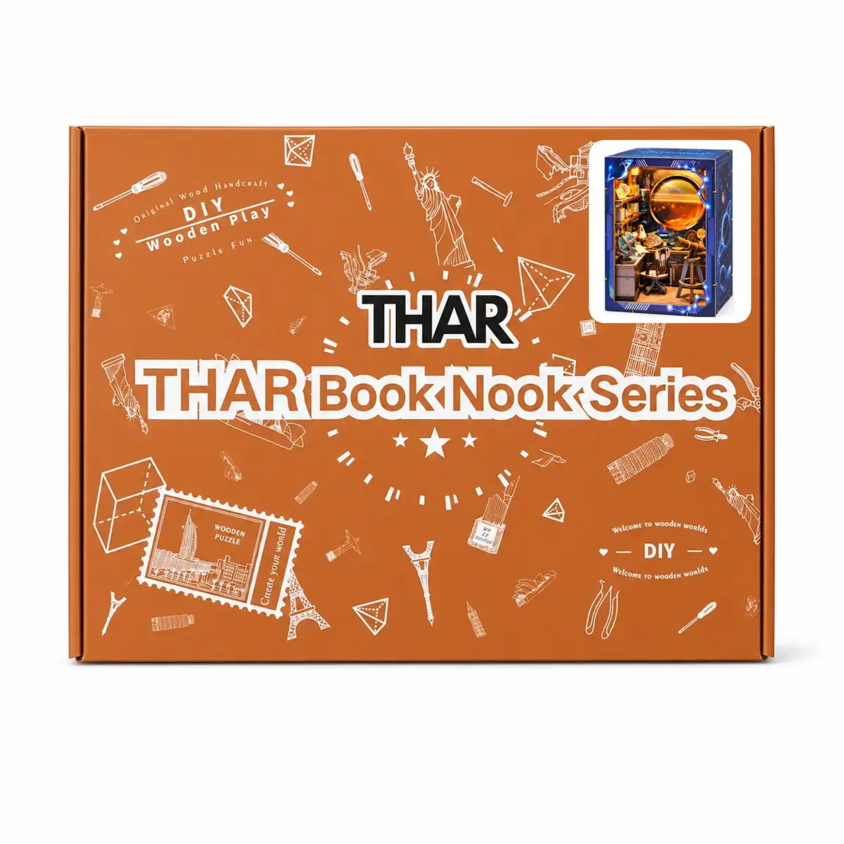 THAR Book Nook Cosmic Observatory verpakking met productafbeelding
