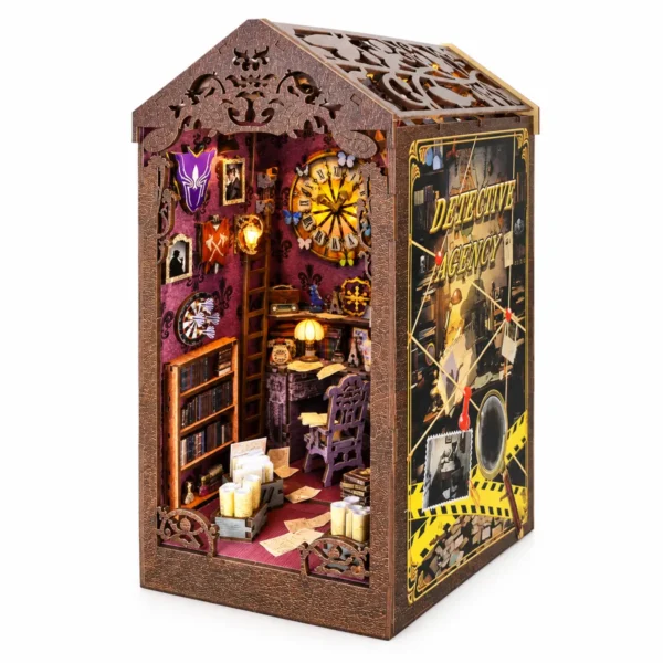 THAR Detective Book Nook DIY miniatuur detectiveruimte voor boekenkast