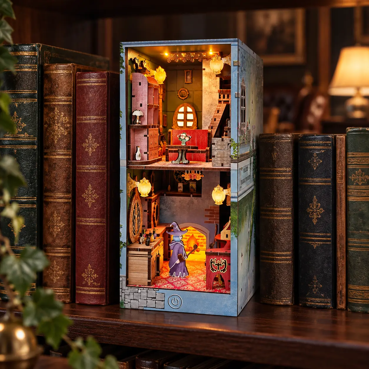 THAR Book Nook Magic Potion House als sfeervolle decoratie tussen boeken