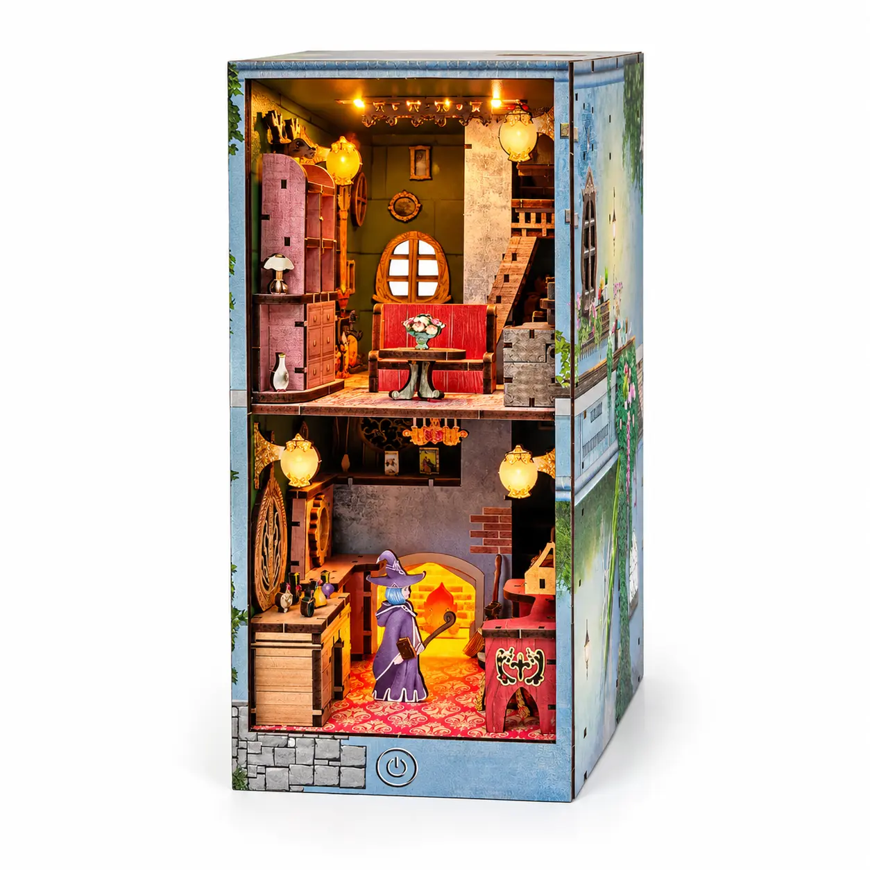 THAR Book Nook Magic Potion House houten miniatuurbouwpakket vooraanzicht