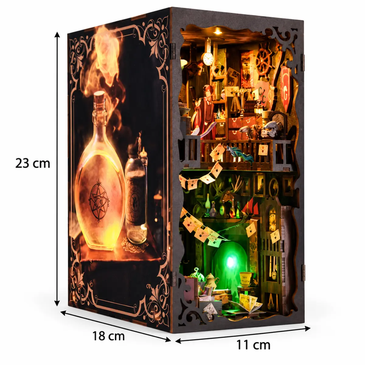 Afmetingen THAR Book Nook The House of Magic 23 x 18 x 11 cm