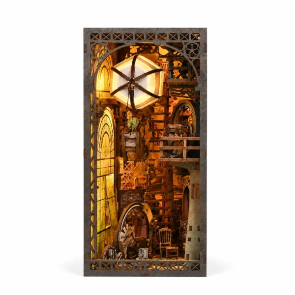 THAR Book Nook Miniatuurhuis Uncle Peter’s Warehouse vooraanzicht