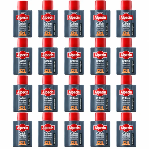 Alpecin Shampoo Coffein C1 voordeelverpakking met 20 flessen van 75 ml