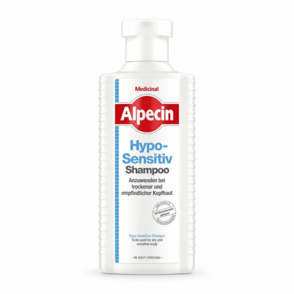Alpecin Hypo-Sensitiv Shampoo 250 ml op een witte achtergrond