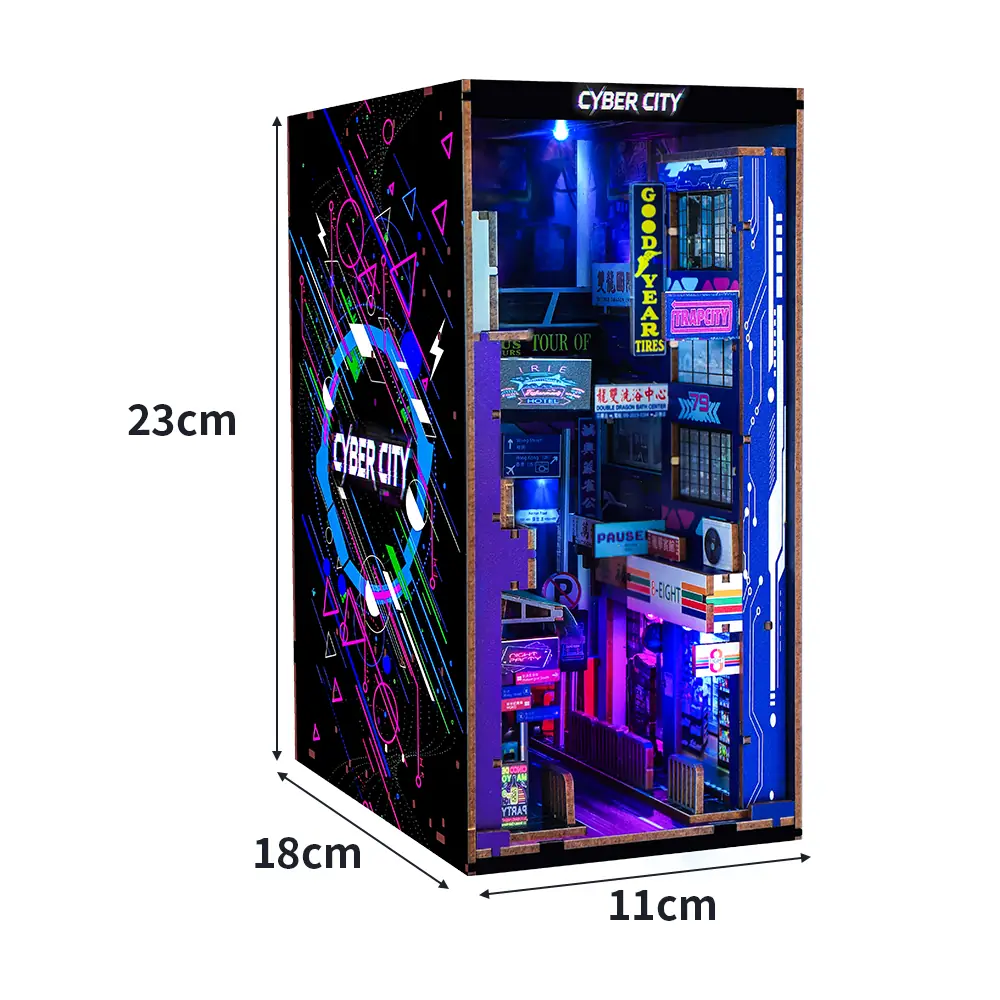 Afmetingen THAR Book Nook Cyber City 23 x 18 x 11 cm