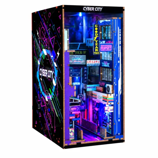 THAR Book Nook Cyber City DIY LED miniatuurstad