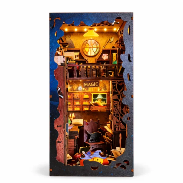 THAR Book Nook Shadowmoon Academy vooraanzicht met LED
