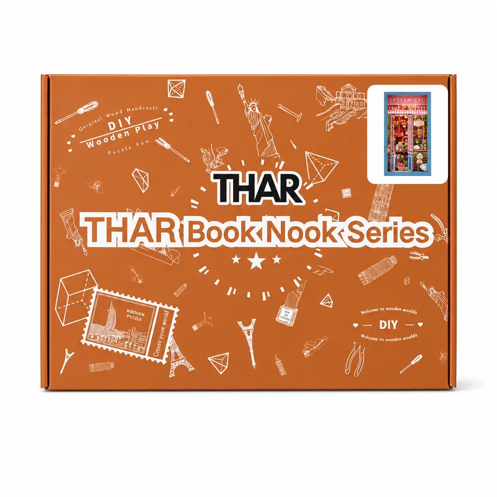 THAR Book Nook Sweet House verpakking met afbeelding van de Sweet House-variant